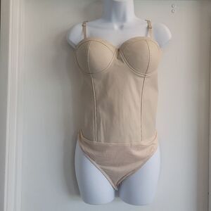 Say what faux leather bodysuit